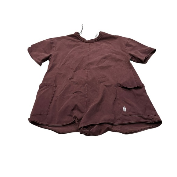 NWOT Maroon Hotshot Tee Romper XS small flaw - Picture 2 of 8